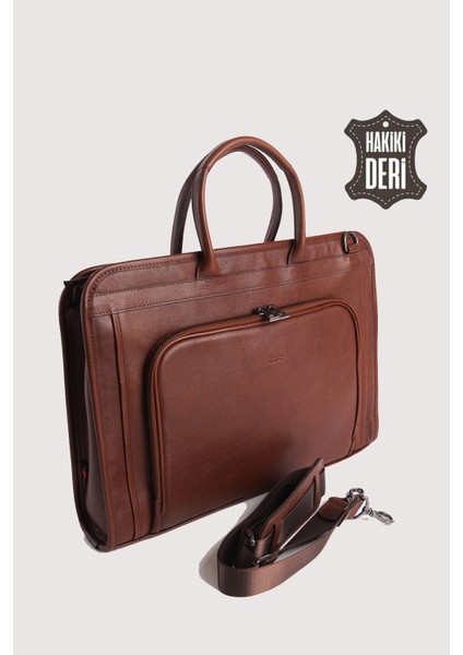 Hakiki Deri Erkek Evrak Çantası Taba SMR063 fırsatları