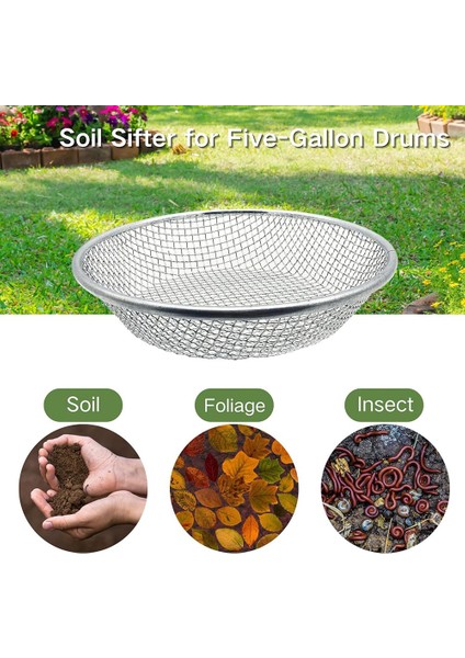 Bahçecilik Için Toprak Eleği, 5 Galonluk Kova Için Taş Eleği, (Yurt Dışından) fiyatları