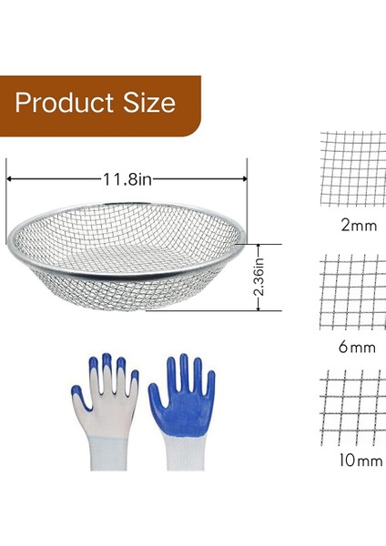 Bahçecilik Için Toprak Eleği, 5 Galonluk Kova Için Taş Eleği, (Yurt Dışından) fırsatları