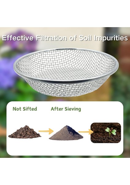 Bahçecilik Için Toprak Eleği, 5 Galonluk Kova Için Taş Eleği, (Yurt Dışından) indirimleri