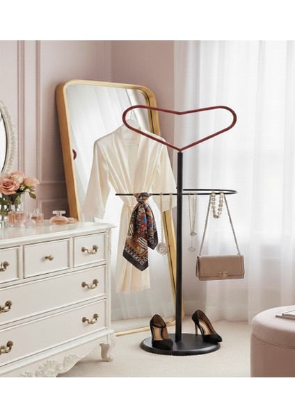 Rosaline Metal Kalp Figürlü Dilsiz Uşak - 45X115 cm | Elektrostatik Fırın Boyalı