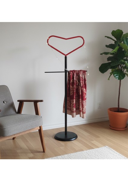 Rosaline Metal Kalp Figürlü Dilsiz Uşak - 45X115 cm | Elektrostatik Fırın Boyalı modelleri