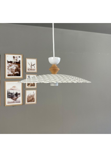 Zetra Beyaz Metal Avize Tekli Q Şapka Başlık Mutfak Modern Dekoratif Sarkıt Aydınlatma fırsatları