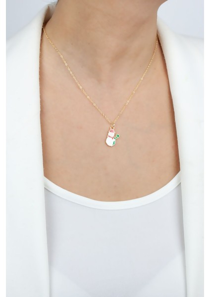 Kardan Adam Figür Yılbaşı Temalı Kolye