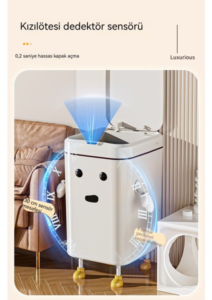 Yeni Tasarım Akıllı Sensörlü Ev Tipi Çöp Kutusu (Yurt Dışından) fırsatları