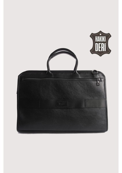 Hakiki Deri Erkek Evrak Çantası Siyah SMR063 modelleri