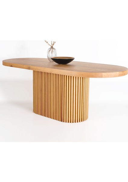 Helen Masif Oval Yemek Masası 180X90X75 fiyatları