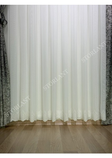 Diora Etek Bambu Tül Perde | Ağır Gramajlı, 1/3 Sık Pileli, Ütü Gerektirmez L Tüm Odalara Uygun fırsatları