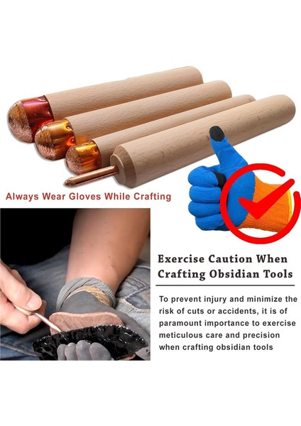 Obsidyen Işçiliği Çakmaktaşı Yontma Aleti, Taş Devri Araç Seti, C (Yurt Dışından) fırsatları