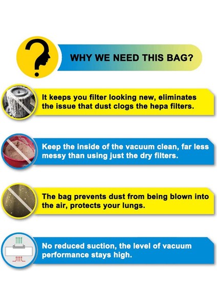 10 Adet Toz Torbası VF3503 Ridgid 6-9 Galon Islak Kuru Vakum Yüksek Verimli Toz Torbaları Çöp Vakum Filtre Torbası (Yurt Dışından) fırsatları
