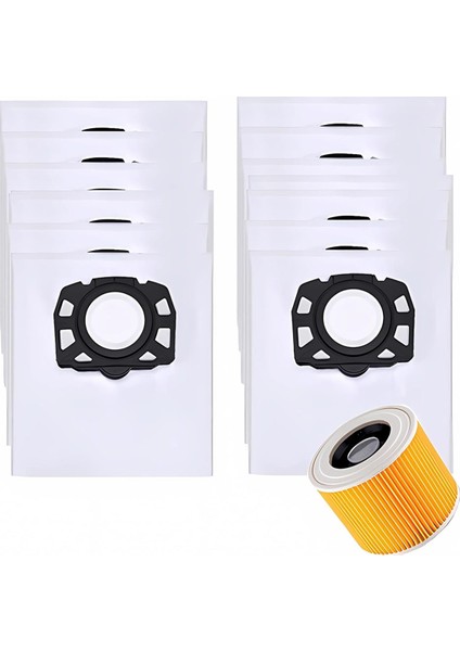 Karcher Kfı 357, Wd2 Plus, Wd3, Kwd 1-3 Elektrikli Süpürge Torbası Filtresi, Elektrikli Süpürge Yedek Parçaları 2.863-314.0 (Yurt Dışından)