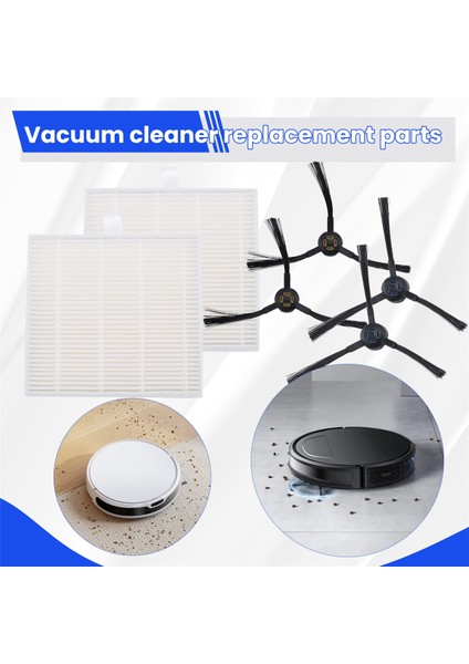 Ilife V8S X750 X785 V80 Robot Süpürge Yedek Parçaları, Hepa Filtreleri, Yan Fırça ile Uyumlu Yedek Parçalar (Yurt Dışından) indirimleri