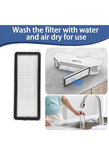 Roborock Qv 35A / Qr 798 Elektrikli Süpürge Için Aksesuar Seti Ana Yan Fırça Hepa Filtre Paspas Bezi Toz Torbası (Yurt Dışından) fiyatları