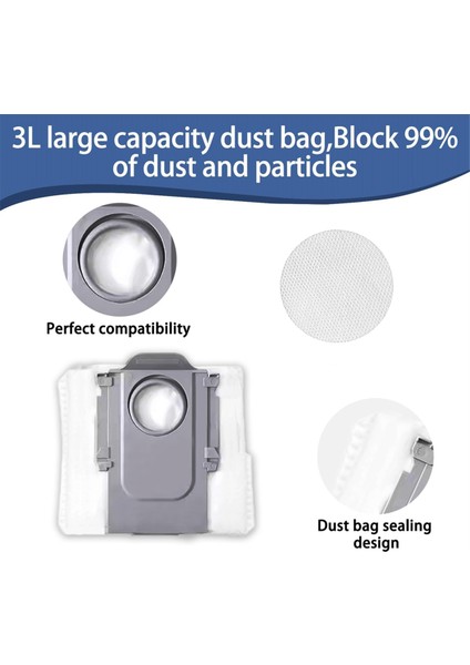 Roborock Qv 35A / Qr 798 Elektrikli Süpürge Için Aksesuar Seti Ana Yan Fırça Hepa Filtre Paspas Bezi Toz Torbası (Yurt Dışından) indirimleri