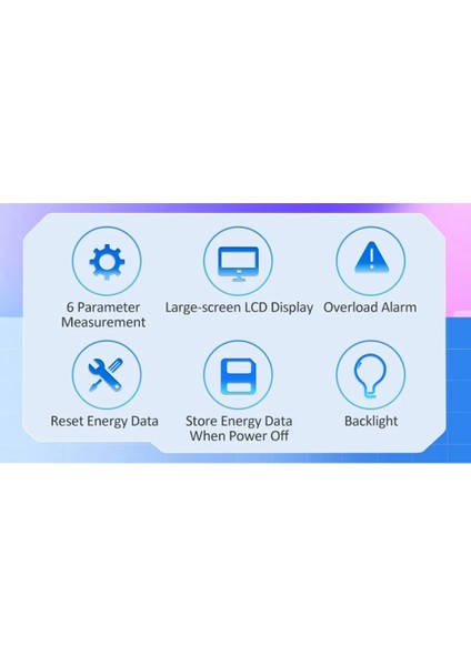Peacefair PZEM-022-VH Tek Fazlı 6'sı 1 Arada Ac Volt Amper Metre (Yurt Dışından) modelleri