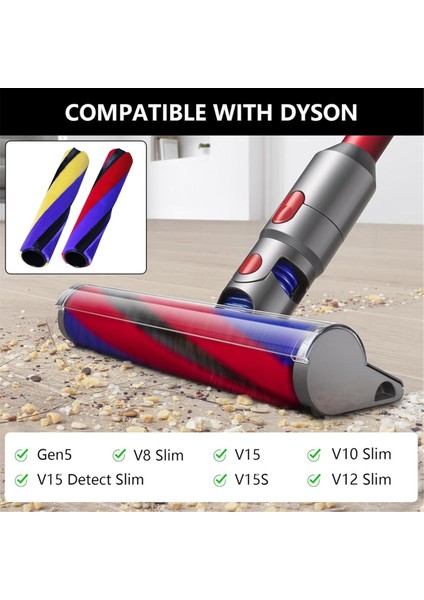 Dyson V8 Slim/vl0 SLIM/V12 Detect SLIM/V15 Detec Slim Elektrikli Süpürge Aparatı Parça No. 971634-01 B Için Yumuşak Fırça Rulosu (Yurt Dışından) indirimleri