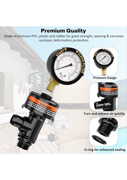 Havuz Filtresi Basınç Göstergesi, Manuel Tahliye Vanası Tahliye Vanası (Yurt Dışından) indirimleri