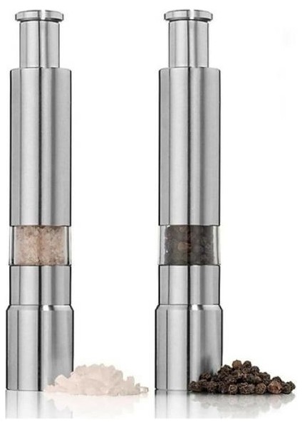 Paslanmaz Çelik Otomatik Basmalı Baharat Öğütücü