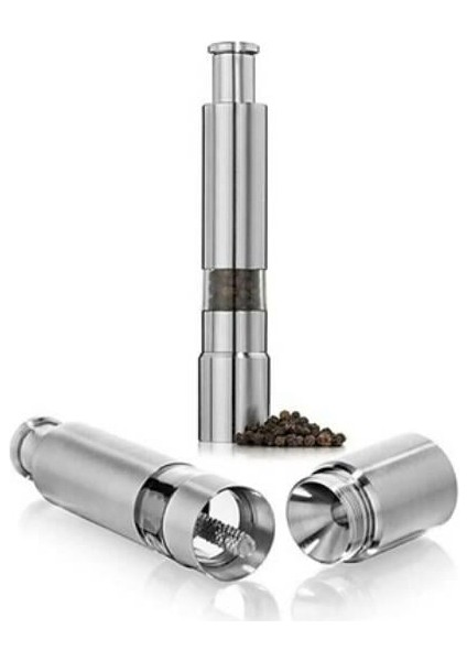 Paslanmaz Çelik Otomatik Basmalı Baharat Öğütücü