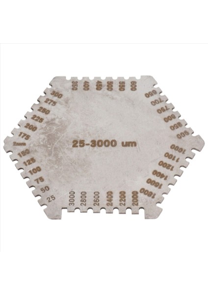 Yüksek Hassasiyetli Paslanmaz Çelik Altıgen Islak Film Tarak Kalınlık Ölçer (Yurt Dışından) fiyatları