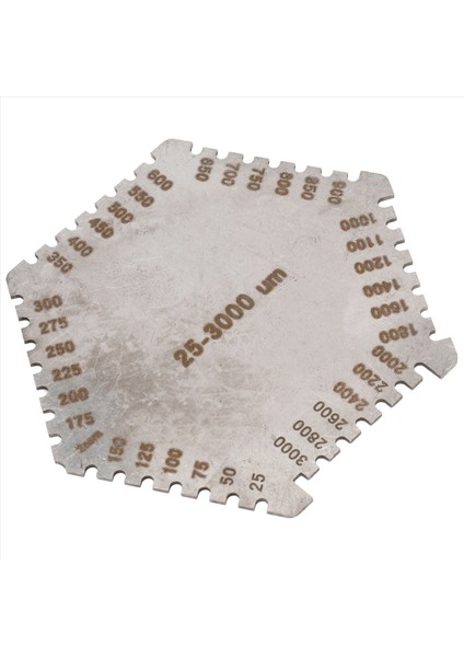 Yüksek Hassasiyetli Paslanmaz Çelik Altıgen Islak Film Tarak Kalınlık Ölçer (Yurt Dışından) modelleri