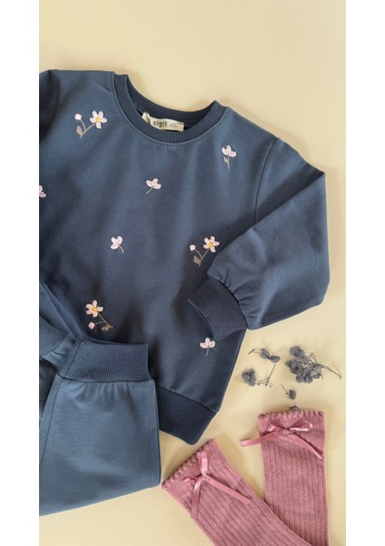 Sweatshirt Takım 1-7 Yaş Lacivert