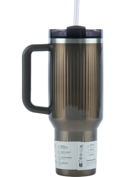 The Quencher Fluted Tumbler Kahverengi Termos (10-13002-016) fiyatları