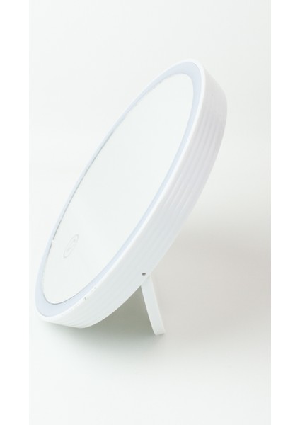 Yuvarlak Ledli Masa Üstü Makyaj Aynası