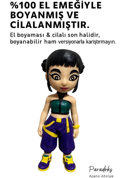 K-Pop Diamond Hunters Tarzı 3’lü Set | Rumi Mira Zoey | 3D Baskı El Boyama Figürler modelleri