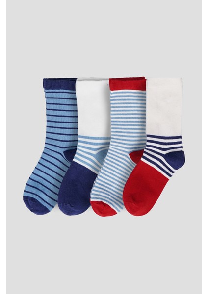 4 Çift Mevsimsel Unisex Çocuk Soket Çorap