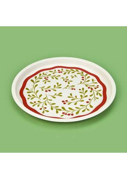 Kokina Metal Tepsi - Bej / Renkli