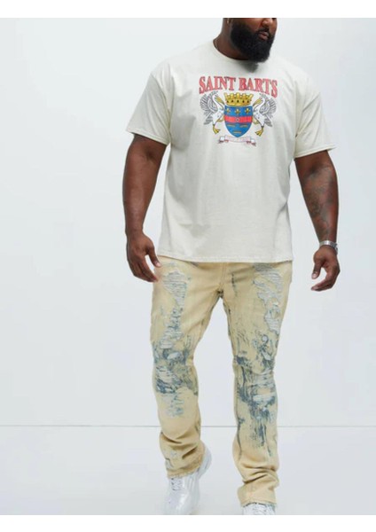 Fashıon Nova Vintage Mavi Yıkamalı ve Yıpranmış Desenli Erkek Kot Pantolon ,yıpranmış Desenli Krem Kot Pantolon modelleri