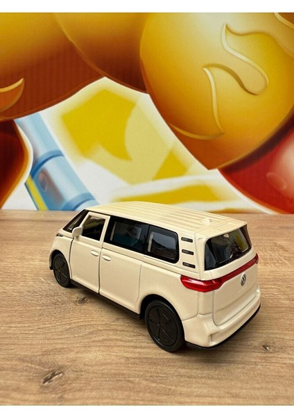 Welly Volkswagen Id.buzz Krem Diecast Metal Araba Oyuncak Volkswagen Minibüs Transporter Araba fiyatları