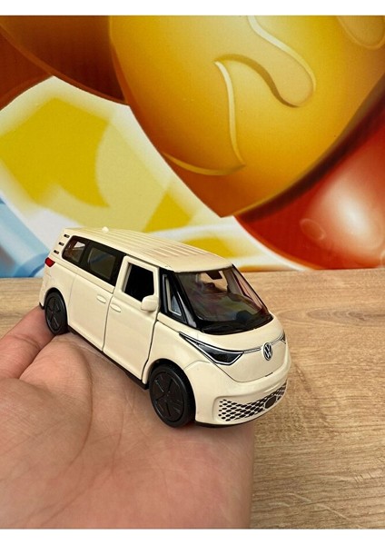 Welly Volkswagen Id.buzz Krem Diecast Metal Araba Oyuncak Volkswagen Minibüs Transporter Araba modelleri