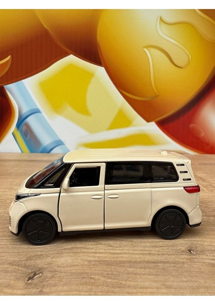 Welly Volkswagen Id.buzz Krem Diecast Metal Araba Oyuncak Volkswagen Minibüs Transporter Araba fırsatları