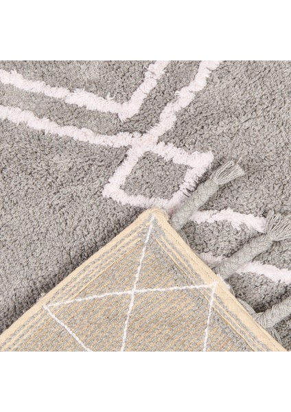 Soft Tufting Nora Banyo Paspası - Ekru / Antrasit - 60X90 cm fırsatları