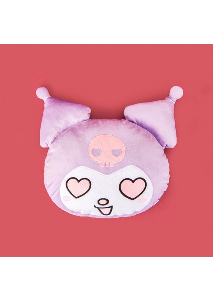 Kuromi Figürlü Yastık - Mor - 37X30 cm