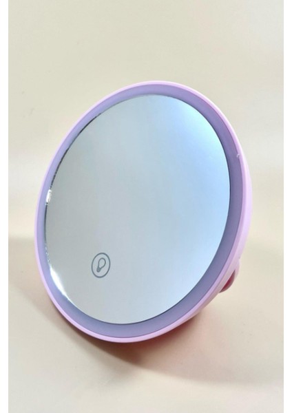 Yuvarlak Ledli Masa Üstü Makyaj Aynası