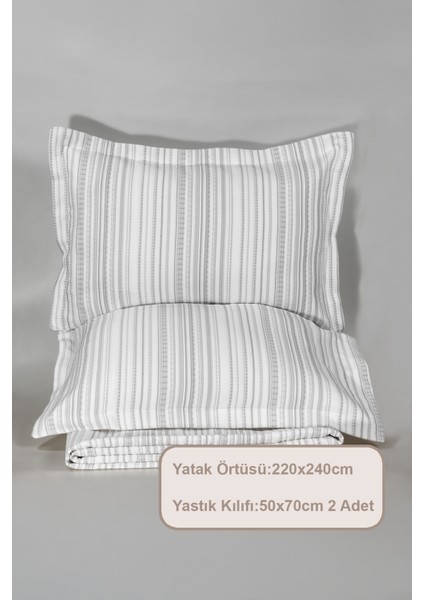 Harmony Yatak Örtüsü Takımı Çift Kişilik (240X250 Cm) Antrasit fırsatları