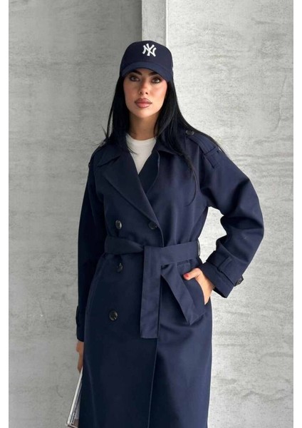 Trençkot Uzun Boy Kuşaklı ve Astarlı Premıum Kalite modelleri