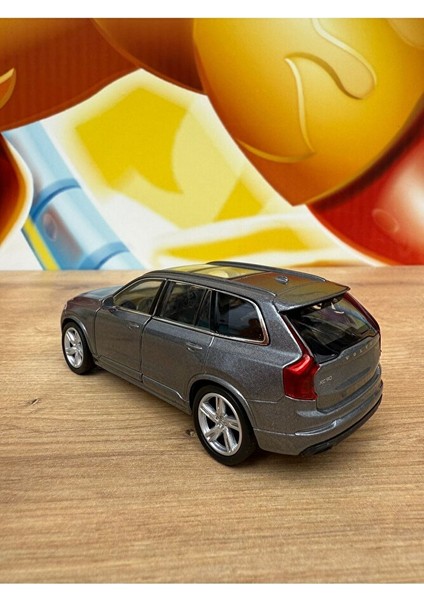 Welly Xc 90 1/36 Uyumlu Ölçek Welly Diecast Metal Model Araba Volvo XC90 Gri Model Araba modelleri