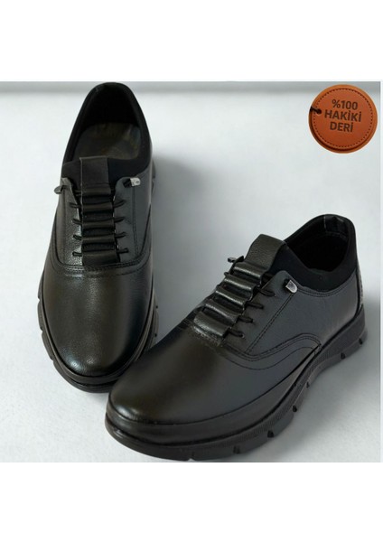 Erkek Hakiki Deri Ortapedik Ultra Rahat Kauçuk Taban Günlük Rahat Spor Ayakkabı