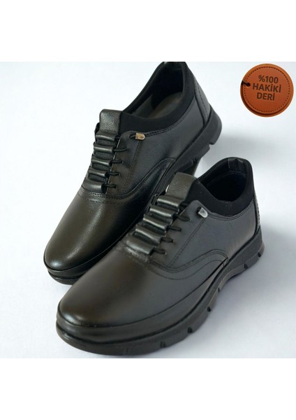 Erkek Hakiki Deri Ortapedik Ultra Rahat Kauçuk Taban Günlük Rahat Spor Ayakkabı fırsatları