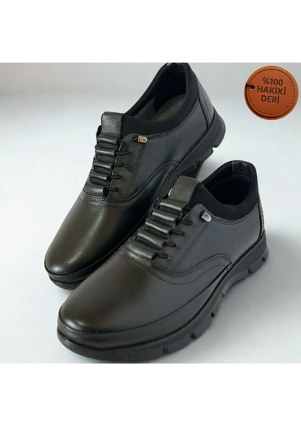 Erkek Hakiki Deri Ortapedik Ultra Rahat Kauçuk Taban Günlük Rahat Spor Ayakkabı indirimleri