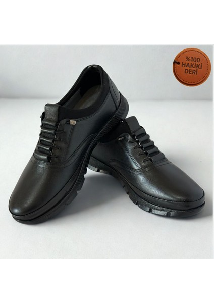 Erkek Hakiki Deri Ortapedik Ultra Rahat Kauçuk Taban Günlük Rahat Spor Ayakkabı