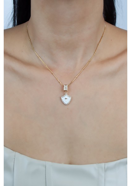 Zirkon Taşlı Kutup Yıldızı Uçlu Çelik Kolye modelleri