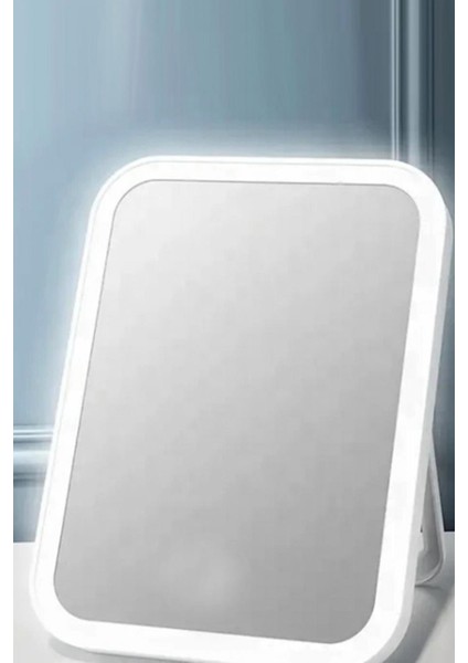 Dikdörtgen Ledli Masa Üstü Makyaj Aynası modelleri