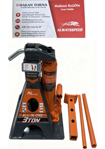 Ht- Friko 3 Ton Krikolu Araç Altı Sehpa