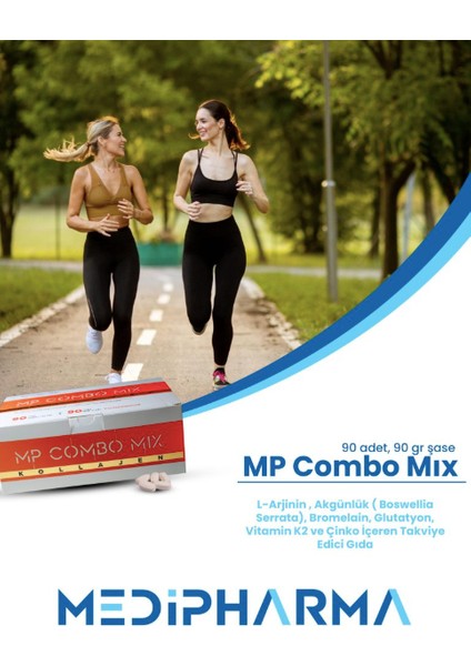 Mp Combo Mix Kolajen 90 Tablet+90 Şase Hidrolize Kolajen, L- Arjinin, Glutatyon, Çinko ve Vitamin K2 Takviye Edici Gıda fiyatları