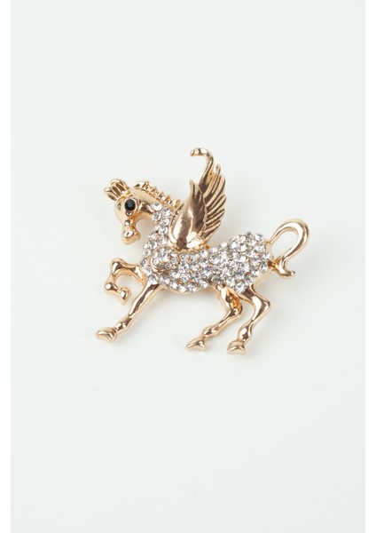 Zirkon Taşlı Unicorn Figür Broş fırsatları